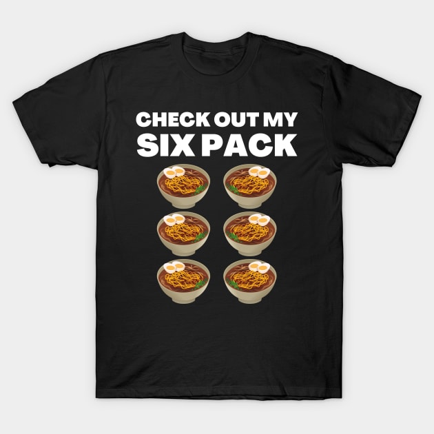 Check out my six pack ramen T-Shirt by AllPrintsAndArt